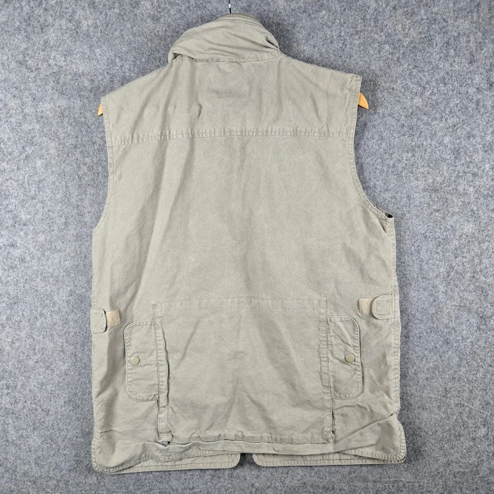 Vintage Banana Republic Safari Vest Mens Medium Khaki Utility Fishing Gorpcore